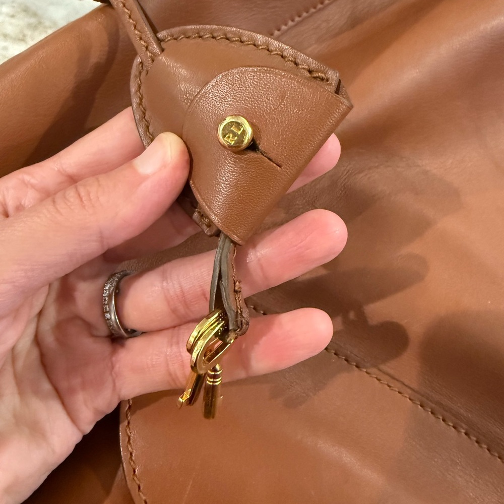 Like new The Ralph Lauren Collection Ricky large hobo bag calfskin leather - Picture 14 of 16
